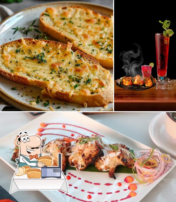 Garlic bread at The Soho Garden by The Terrace