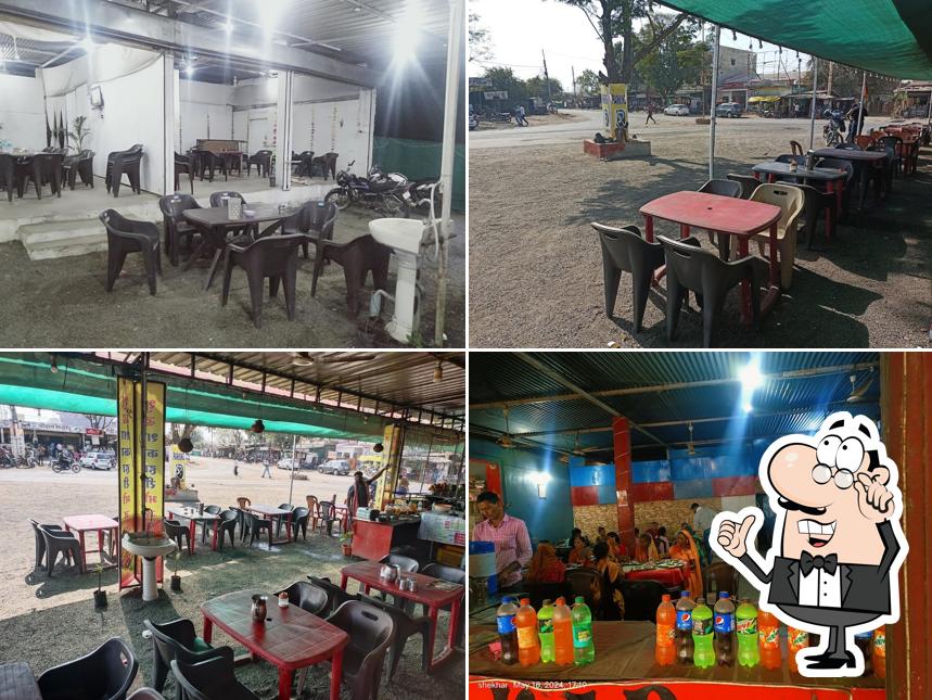 The interior of Dhakad Restaurent