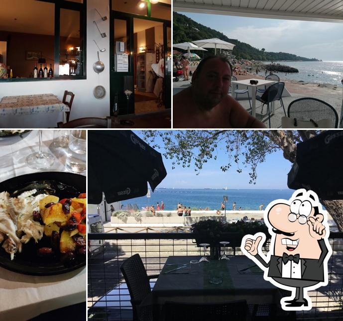 Gli interni di Trattoria la Boa