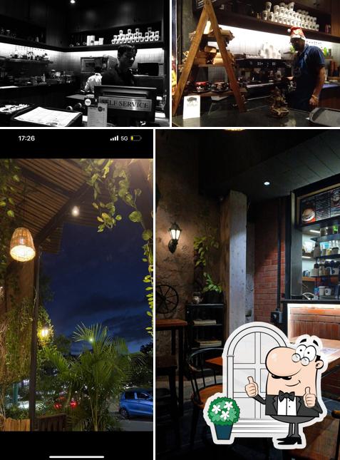 The image of exterior and bar counter at Brring Me Coffee