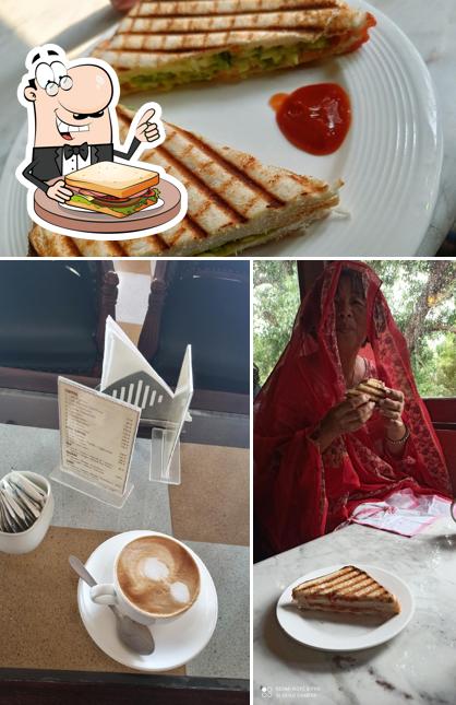 Grilled cheese sandwich at Café Sheesh Mahal