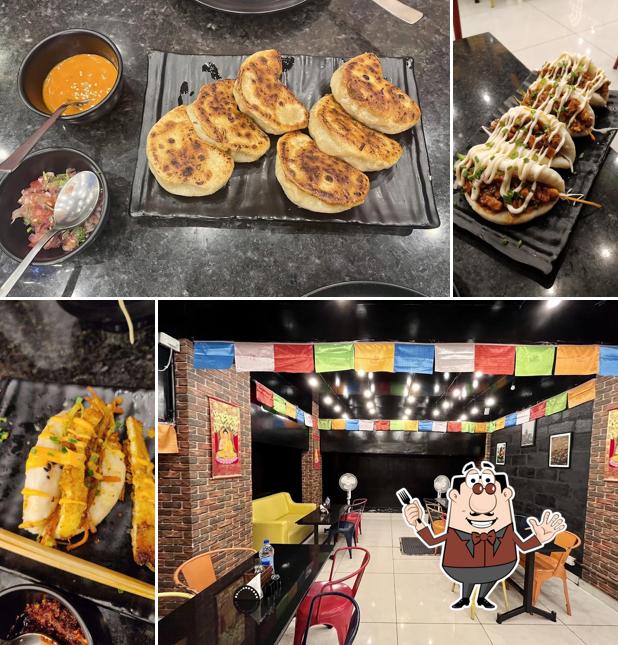 Food at Lama's Cafe