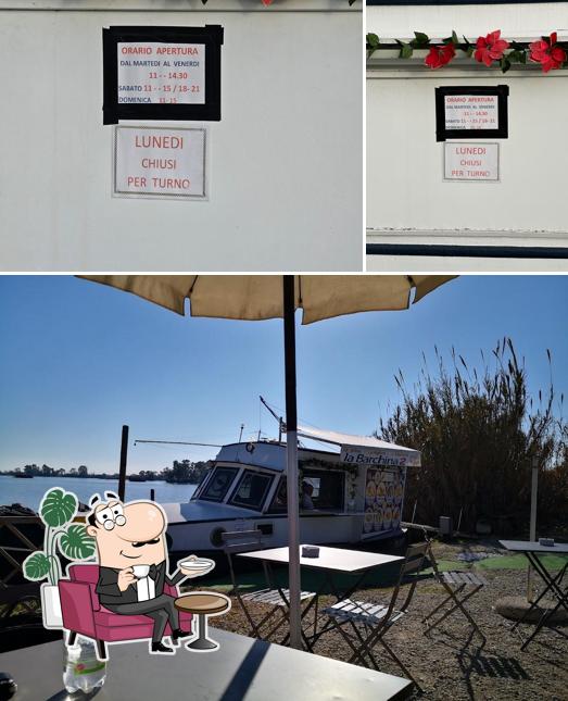 Gli interni di La Barchina 2, fish and chips