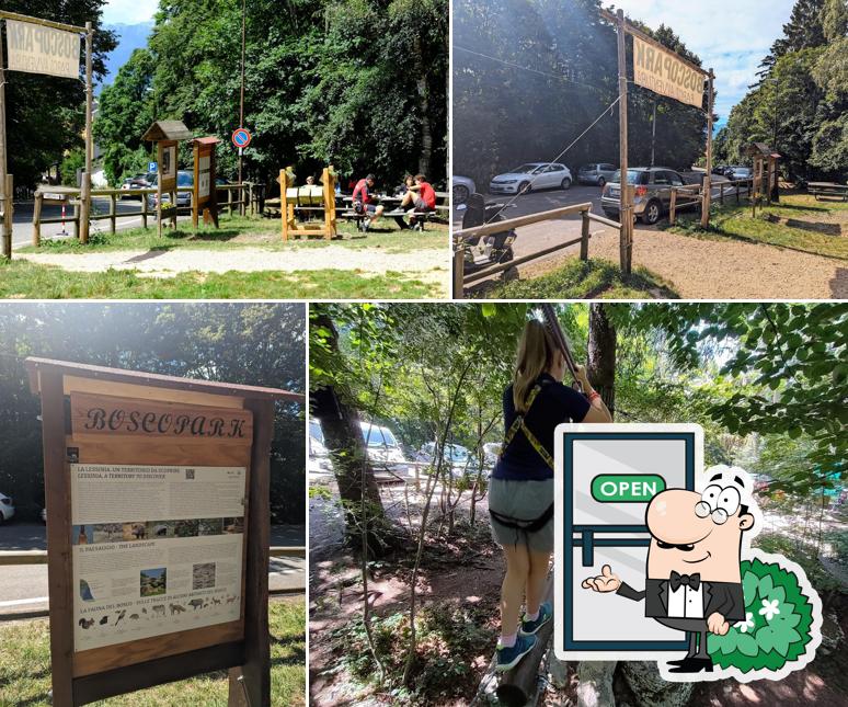 L'area esterna è una caratteristica importante di BOSCOPARK Parco Avventura