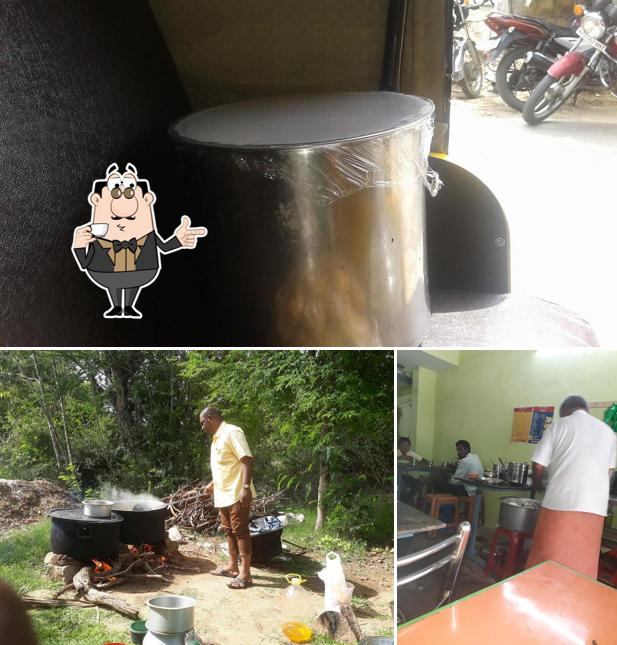Enjoy a drink at Reddy Vishnu Fast Foods