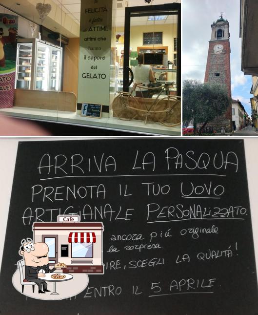 Tra le varie cose da Kakao Gelato e Ciokkolato si possono trovare la esterno e lavagna