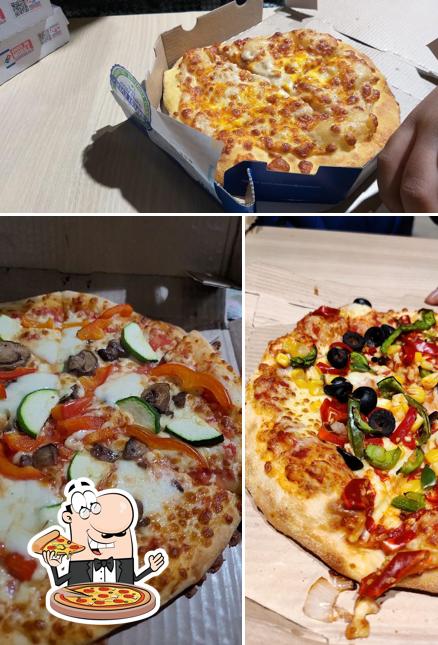 Pick pizza at Domino's pizza