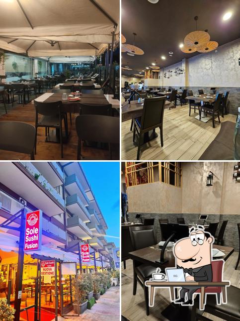 Dai un'occhiata agli interni di Sole Sushi Fusion