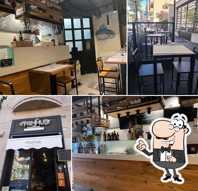 Gli interni di Fish Hub