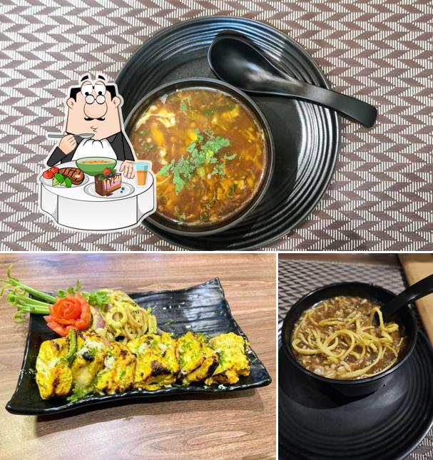Hot and sour soup at Kinara Tadka