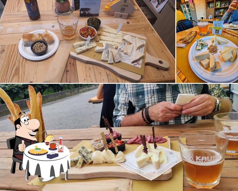 Piatto di formaggi al Birrificio Agricolo Kauss