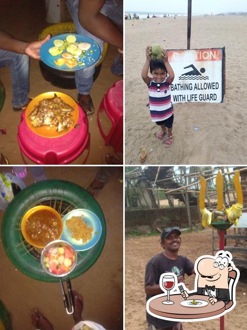 Food at Chill Om Beach shack