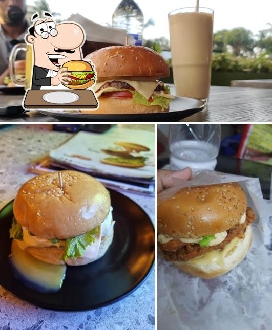 Try out one of the burgers offered by THE BURGER SPACE