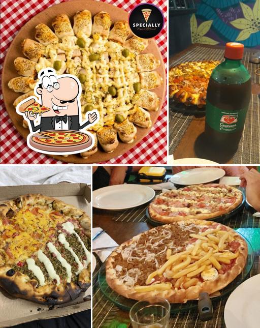 Consiga diferentes variedades de pizza