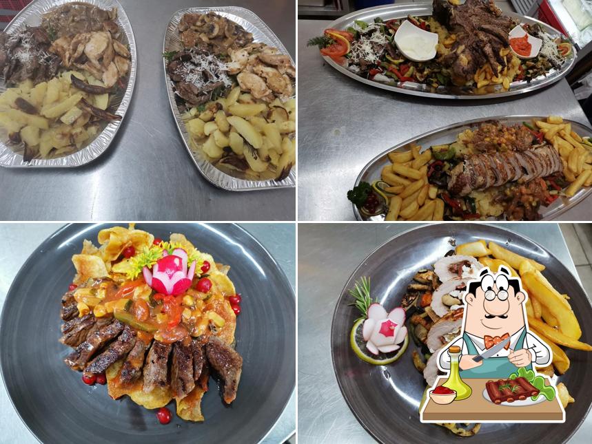 Prova piatti di carne dal menu