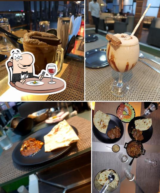 Chocolate mousse at Skyfall rooftop restaurant