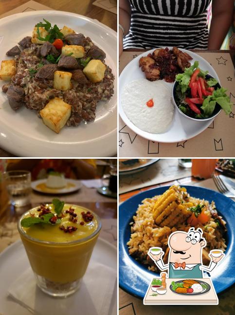 Comida em Café do Alto