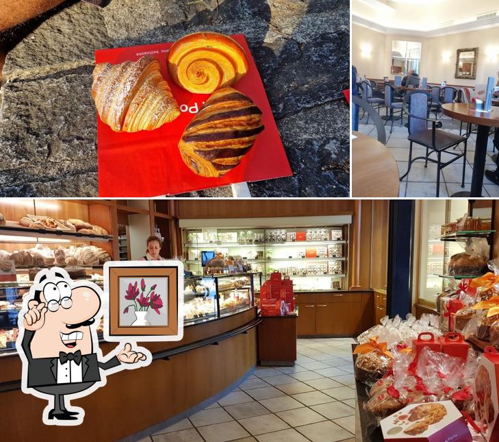 La interni e cibo del ristorante