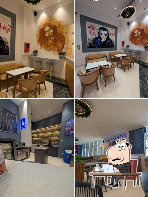 Check out how Aur Coffee - Phoenix Marketcity looks inside