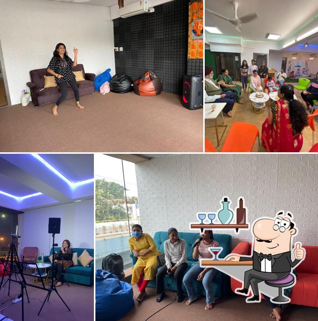 The interior of Casa Karaoke and Art Studio