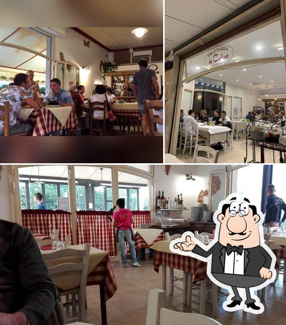 Gli interni di Trattoria da Carlino