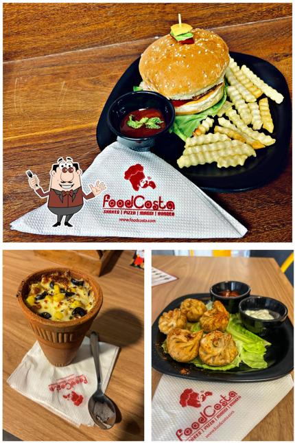 This is the picture depicting food and interior at Food Costa