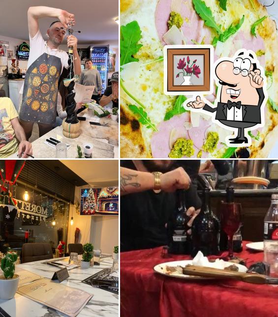 Pizzeria Moretti si caratterizza per la interni e cibo