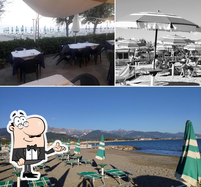 Gli interni di Bagno Ristorante Italia