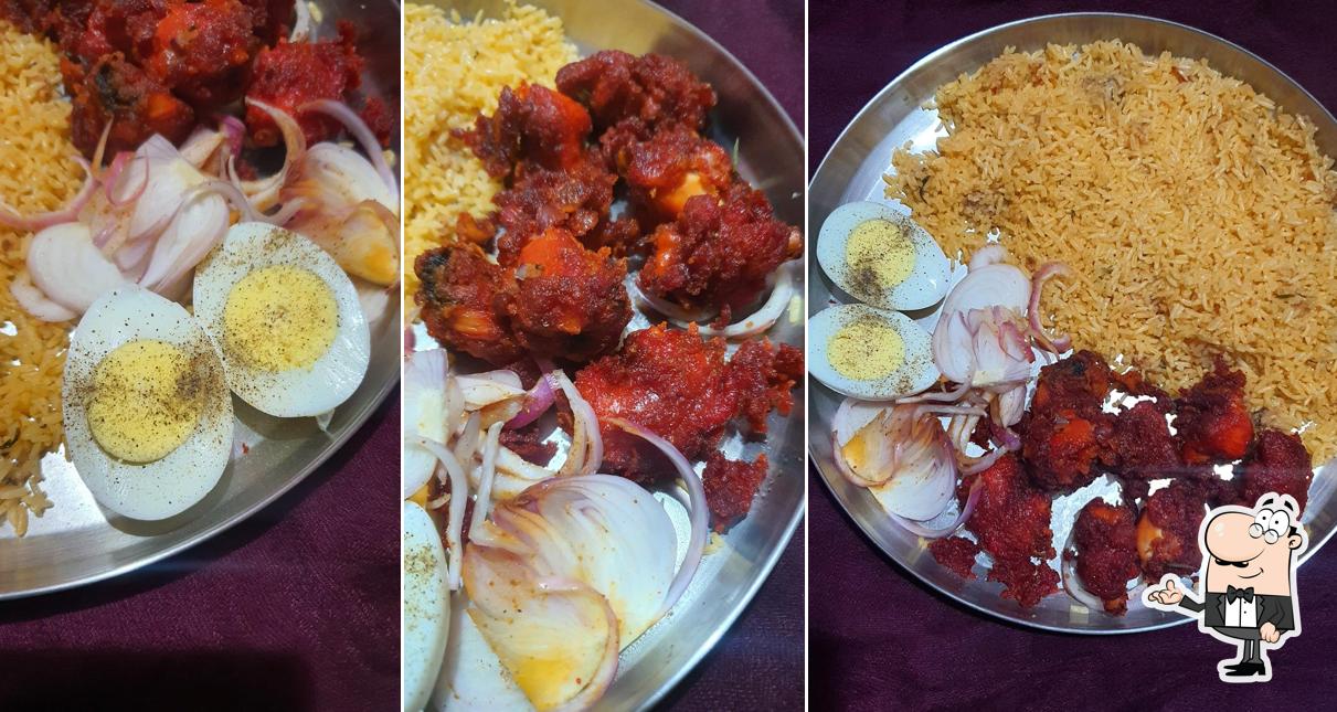 The interior of Karnataka Biryani Point