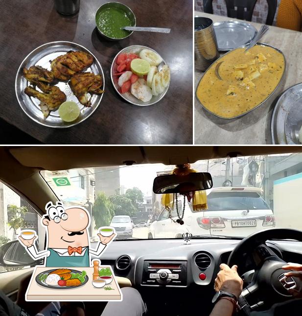 Among various things one can find food and exterior at Chicken Plaza