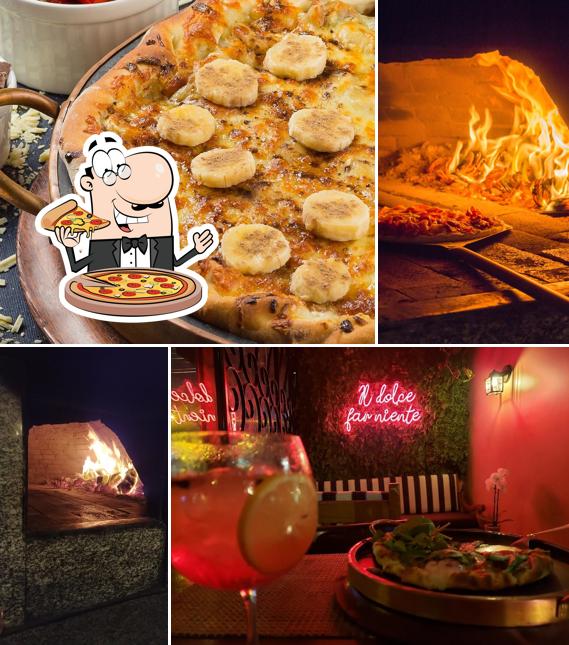 No Luna Bianca Pizzeria, você pode degustar pizza