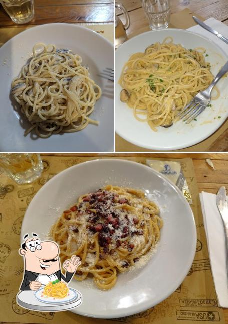 Spaghetti alla carbonara al La Pergola