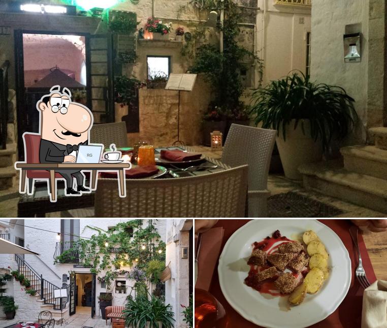 Questa è la foto che raffigura la interni e cibo di Ristorante Mezzofanti