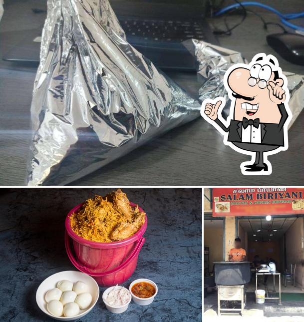 This is the photo depicting interior and beverage at Salam Biriyani