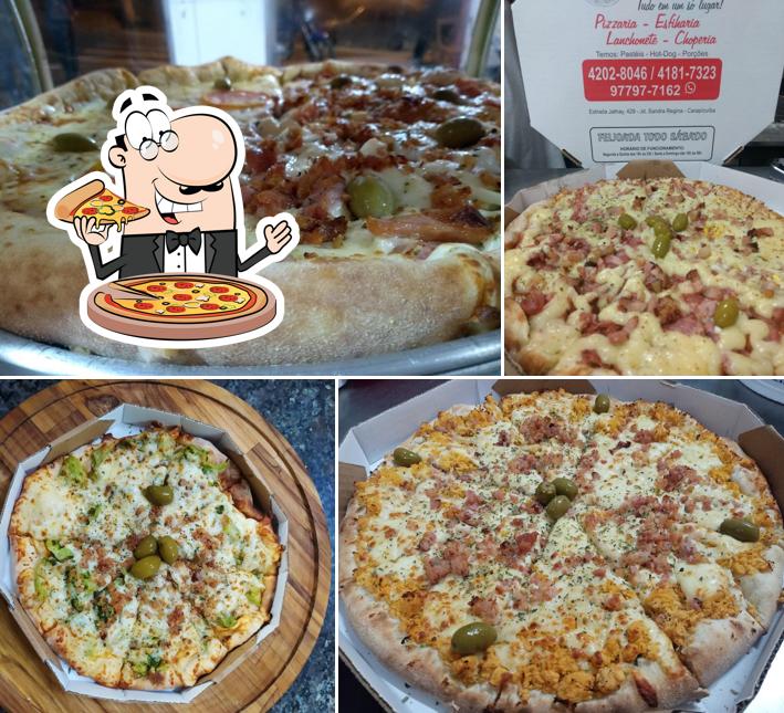 Experimente diversos tipos de pizza