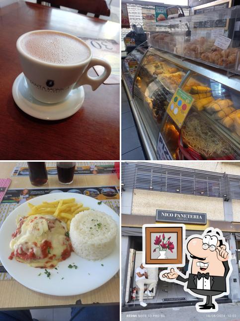 O interior do Nico Paneteria Centro