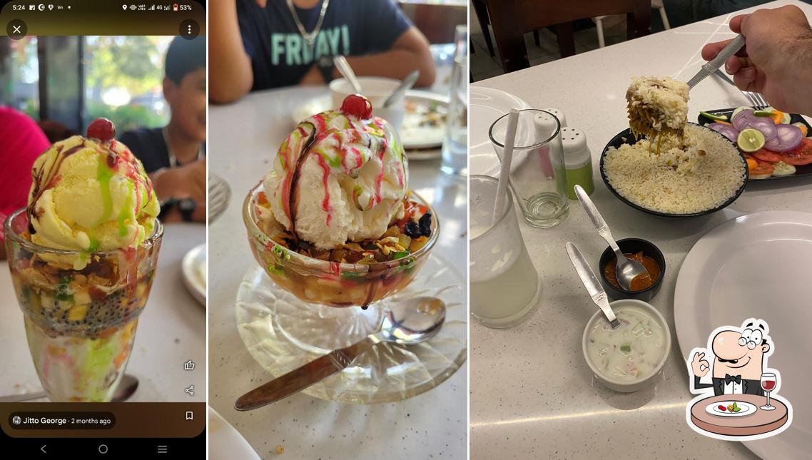 Meals at Alba restaurant