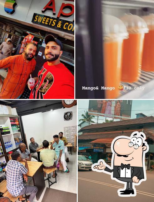 The interior of Apple Cafe Malappuram