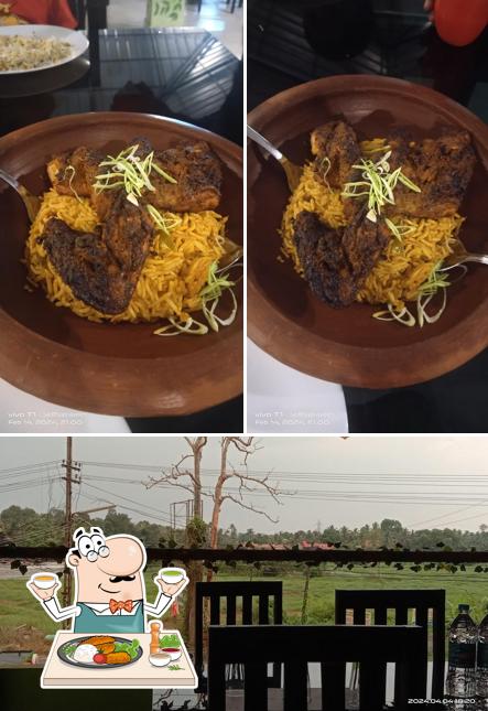 The restaurant's food and beverage