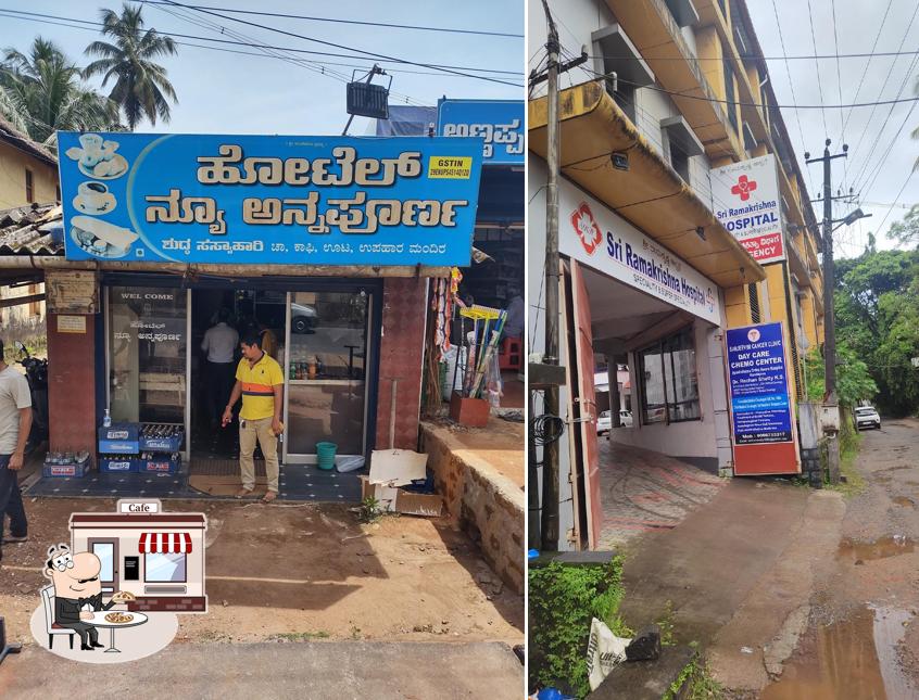 The exterior of Hotel New Annapoorna