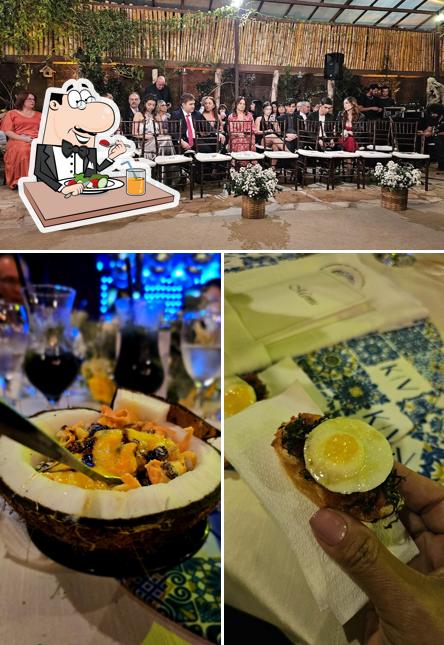 Entre diversos coisas, comida e interior podem ser encontrados no Les Parties - Espaço para eventos