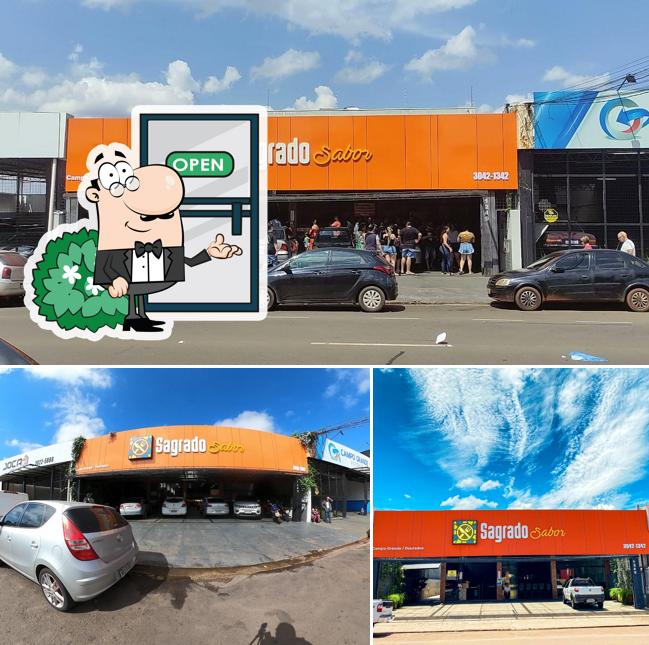 O exterior do Sagrado Sabor - Av. Bandeirantes