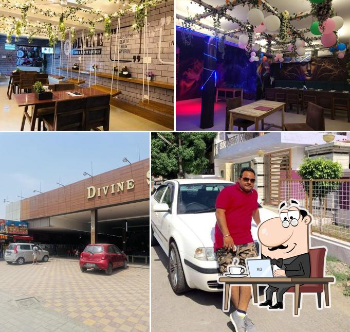 Divine Cafe & Party Lounge is distinguished by interior and exterior