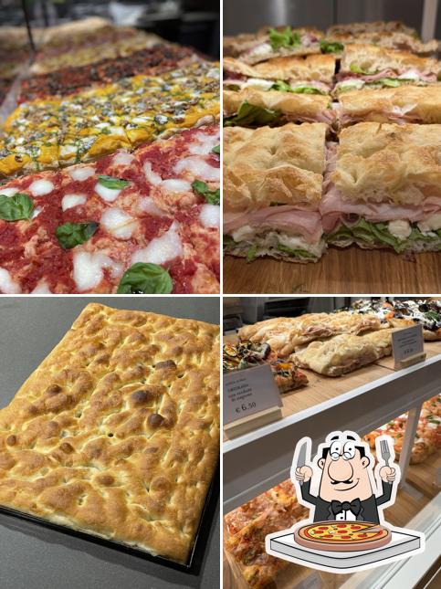 A La pizza alla pala Eataly Smeraldo, puoi ordinare una bella pizza