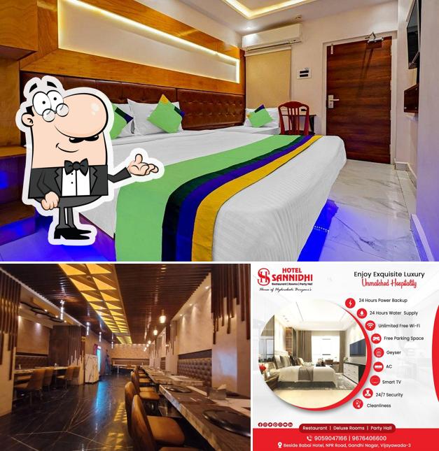 The interior of Hotel Sannidhi Restaurant