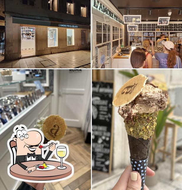 La immagine della cibo e interni di aROMA gelato experience Boutique Split
