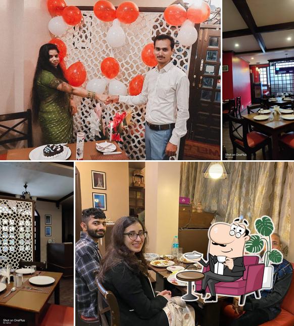 The interior of Cinnamon Restaurant