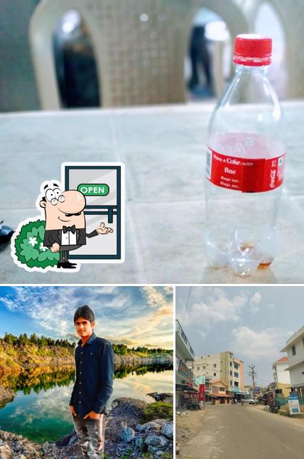 This is the photo displaying exterior and beverage at Hotel Sri Mahalakshmi