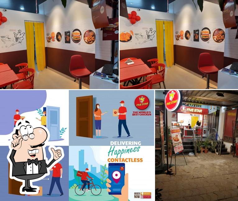 The interior of Five Star Chicken