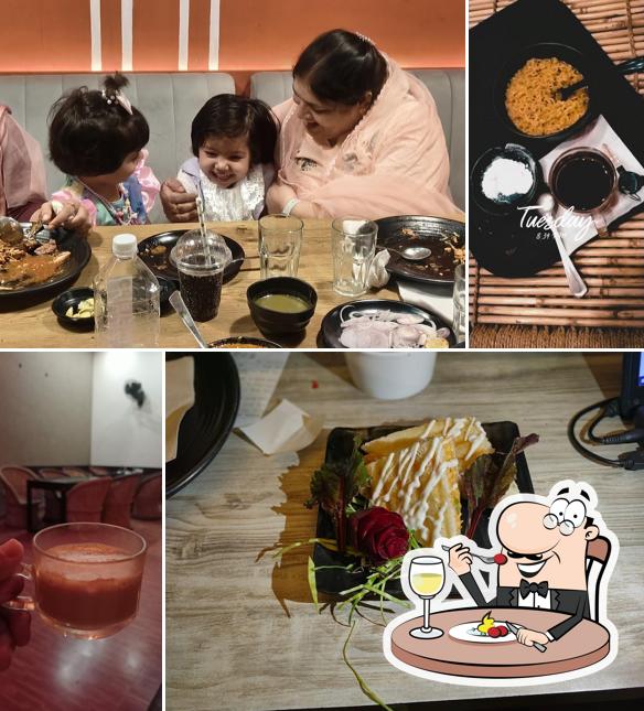 Food at Meatster Cafe and Barbeque